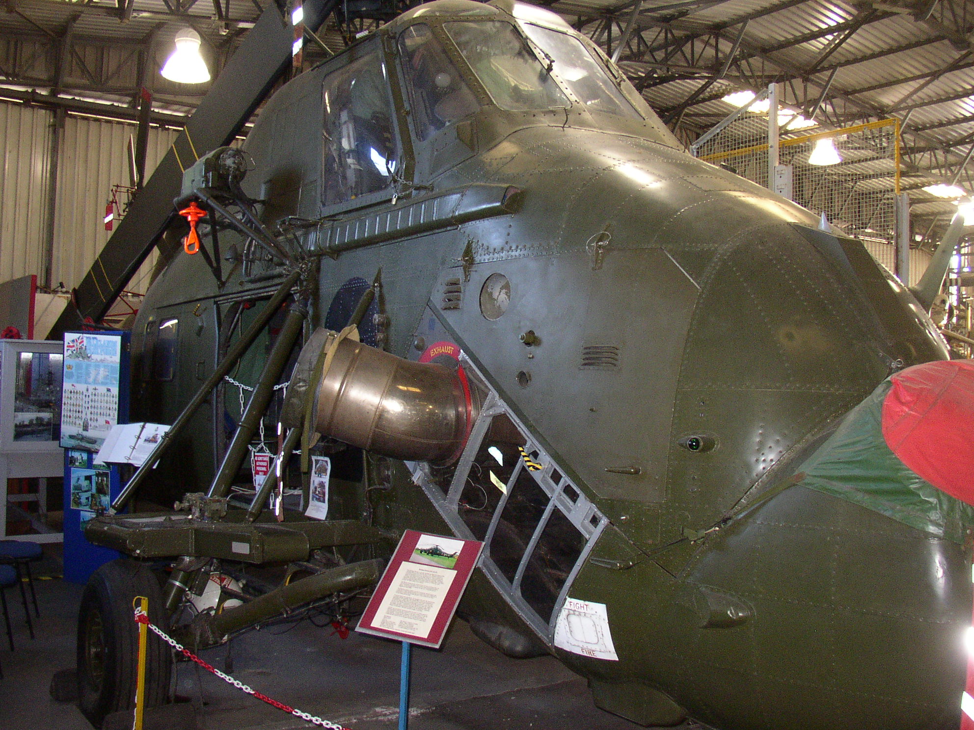 Falklands War Scout helicopter rebuild (static) - a Heritage ...