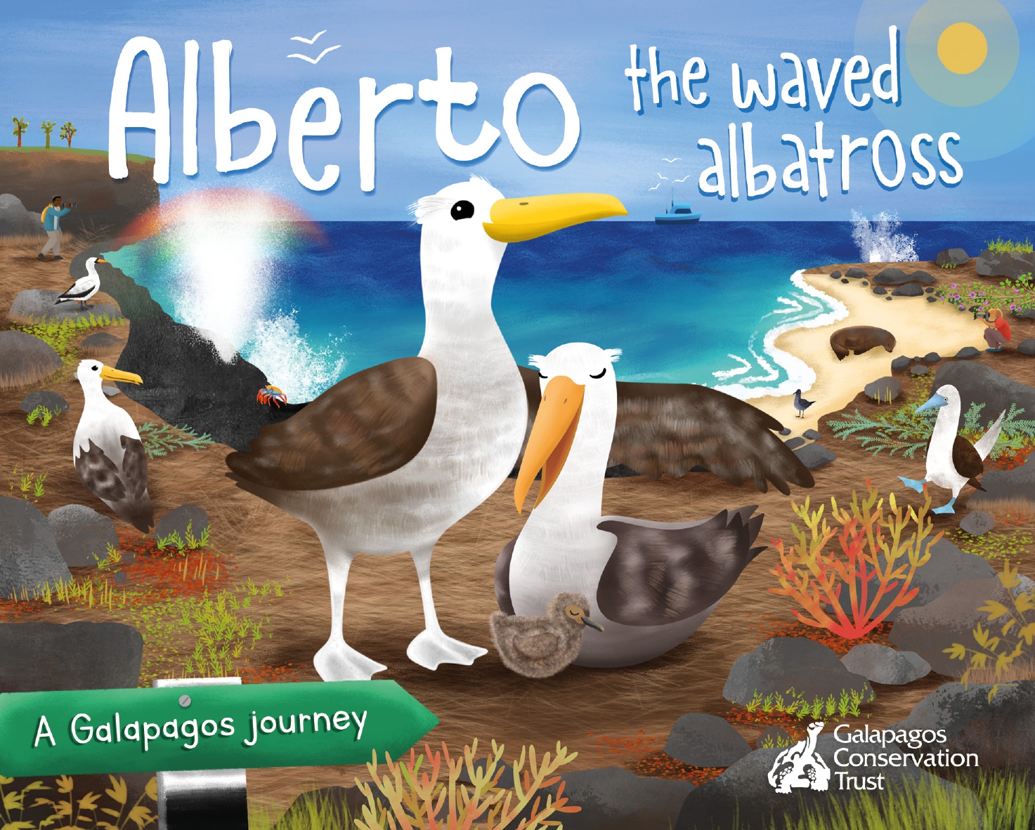 Alberto the Waved Albatross educational storybook a Environment