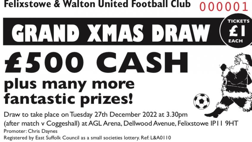 Felixstowe Walton United FC Grand Christmas Draw a Sports